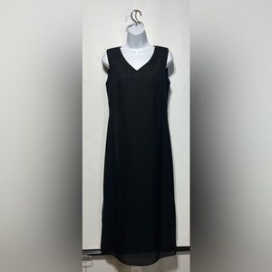 DONNA RICCO New York Women’s Sleeveless Black Dress Size‎ 8 Petite